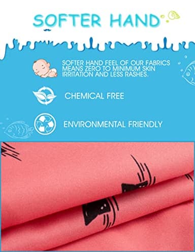 maamgic Boys Swim Trunks Toddler Swim Shorts Little Boys Bathing Suit Swimsuit Toddler Boy Swimwear,Pink Black Whale,8 T - Image 4