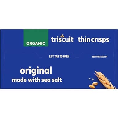 Triscuit Organic Original Whole Grain Wheat Crackers, Organic Crackers, Vegan Snacks, Bulk Lunch Snacks, 6 - 6.5 oz Boxes - Image 20