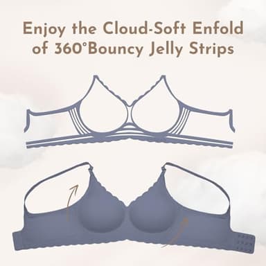 MomWills Nursing Bras for Breastfeeding, Seamless Ultra Comfort Maternity Bra, Natural Shape Pregnancy Bras for Women - Image 5