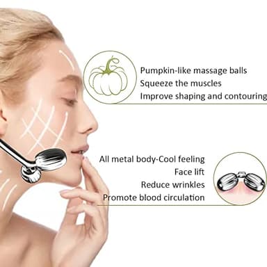 Yeamon Gua Sha Facial Tools and Face Roller Set, Facial Massage Tool for Women’s Skincare Routine,Cooling Stainless Steel Face Sculpting Eyes Roller Guasha for Daily Use or Self-Care Gift for Women - Image 2