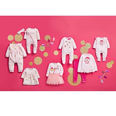 Mud Pie Girls Dot Dress, Pink, 4 Toddler - Image 2