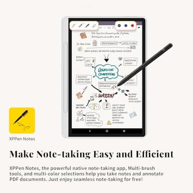 XPPen 3 in 1 Color Digital Notebook 10.95'' Paper Note Taking Tablet with 16384 Pressure Levels Battey-Free X3 Pro Pencil 2 Magnetic Folio 6+128GB Magic Note Pad for Writing/Reading/Meeting/Study - Image 7