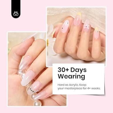 Beetles Builder Gel Nude Pink Sculpted Gel High Hardness for Nail Extension Broken Repair Protection Durable for Home Salon UV LED Lamp Cured Nail DIY Art Manicure 1 oz - Image 4