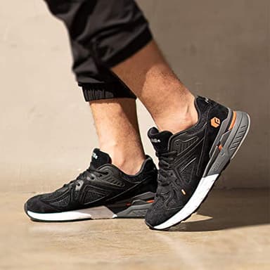 FitVille Wide Walking Shoes for Men Wide Width Sneakers for Flat Feet Heel Pain Relief - Rebound Core (11 Wide, Black) - Image 7