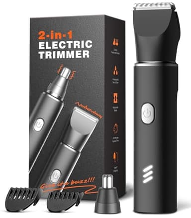 Body Hair Trimmer for Men, Manscape Electric Razor, Versatile Hair Trimmer for Groin, Beard, Nose/Ear Hair, Waterproof & USB-C Rechargeable, Travel Lock - Image 1
