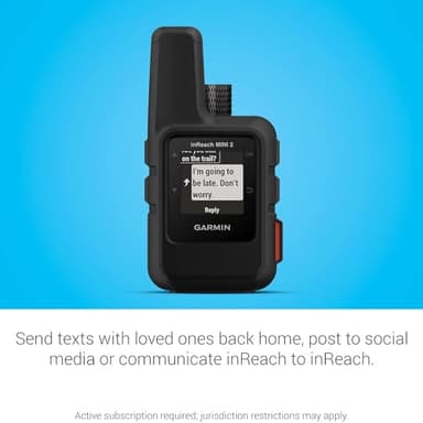 Garmin inReach Mini 2, Lightweight and Compact Satellite Communicator, Hiking Handheld, Black - Image 4