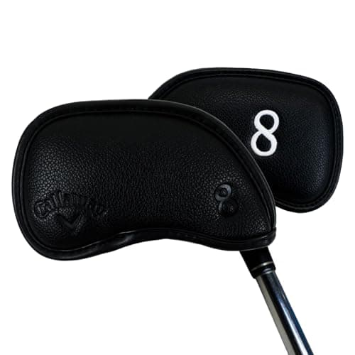 Callaway Golf Magnetic Iron Headcovers Black - Set of 10 Iron Headcovers to Protect Your Golf Clubs - Image 1