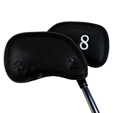 Callaway Golf Magnetic Iron Headcovers Black - Set of 10 Iron Headcovers to Protect Your Golf Clubs - Image 1