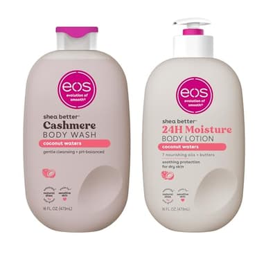 eos Shea Better Body Lotion+ Body Wash, Coconut Waters - Image 1