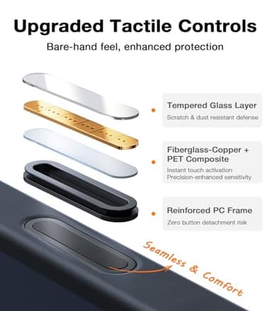 TORRAS Magnetic Shockproof for iPhone 16 Pro Max Case, [Fit for MagSafe] [Military-Grade Drop Tested] Translucent Slim Protective for iPhone 16 Pro Max Case Anti-Fingerprint Anti-Scratch, Black - Image 5