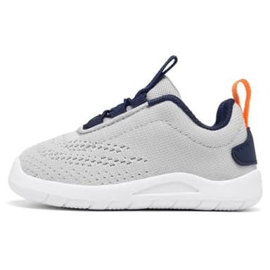 MORENDL Toddler Sneakers Baby Slip On Walking Shoes Non-Slip Breathable Boys & Girls Running Shoes Infant Tennis Shoes Grey Navy 12-15 Months Size 5 - Image 2