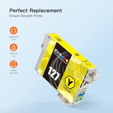 E-Z Ink Remanufactured Ink Cartridge Replacement for Epson 127 T127 to use with NX530 625 WF-3520 WF-3530 WF-3540 WF-7010 WF-7510 7520 545 645 (2 Cyan, 2 Magenta, 2 Yellow) 6 Pack - Image 7