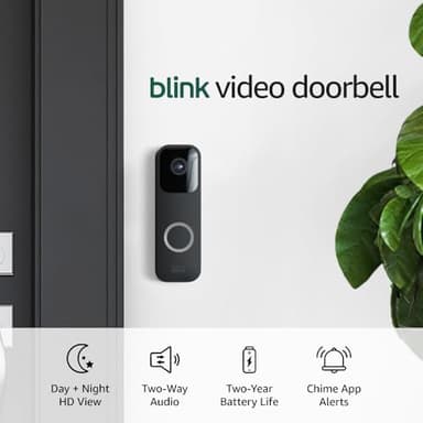 Blink Video Doorbell + Sync Module 2 — Two-way audio, HD video, two-year battery life, motion detection, chime app alerts, Works with Alexa (Black) - Image 6