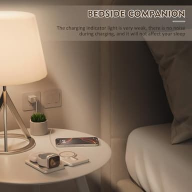 Magnetic Wireless Charger for iPhone: 3 in 1 Travel Charging Station for Apple Devices for iPhone 17 Air 16 15 14 13 12 Pro Max Plus - Foldable Charging Pad for Apple Watch Series & Airpods 4 3 2 Pro - Image 7