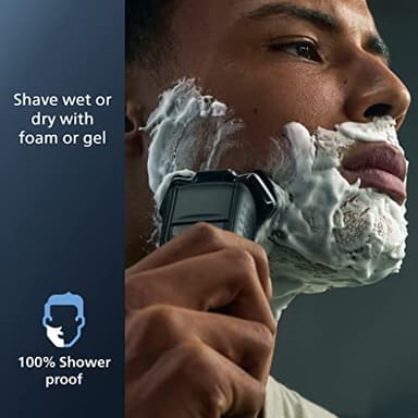 Philips Norelco Shaver 5400, Rechargeable Wet & Dry Shaver with Pop-Up Trimmer, S5880/81 - Image 5