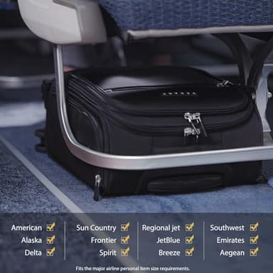 Verage Underseat Carry On Luggage with Wheels, 14.5-Inch Spinner Small Suitcase, Softside Lightweight Travel Bag for Men and Women, Airplane Carry On Bag, Black - Image 5