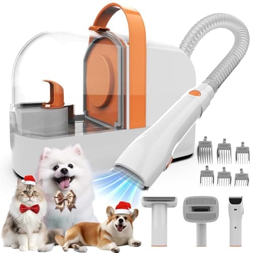 ubrobo Dog Grooming Vacuum, Dog Grooming Kit with Pet Clippers, 12,000Pa Pet Hair Vacuum for Dogs, Low Noise Home Cleaning Tool in 1, PG10 - Image 1
