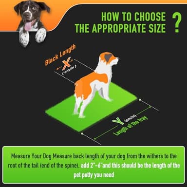 Hompet Dog Grass Pad with Tray Large, 41"x27", 2 Reusable Artificial Turf for Dogs Potty, Waterproof Non-Slip Washable Pee Pads, Quickly Absorbency Portable Dog Litter Box for Indoor/Outdoor Use - Image 7