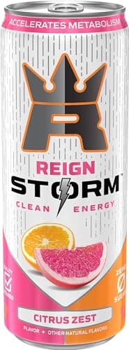 REIGN Storm, Citrus Zest, Fitness & Wellness Energy Drink, 12 Fl Oz (Pack of 12) - Image 4