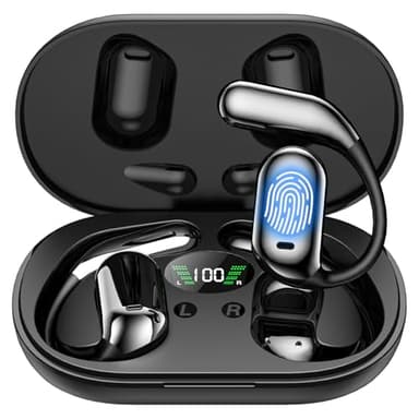 GRUCISO AI Language Translator Earbuds:3-in-1 Translator Earbuds with 150 Languages ​​Real-time Translation and 10 Languages ​​Offline Translation,HiFi,Suitable for Travel Study and Business(Black) - Image 1