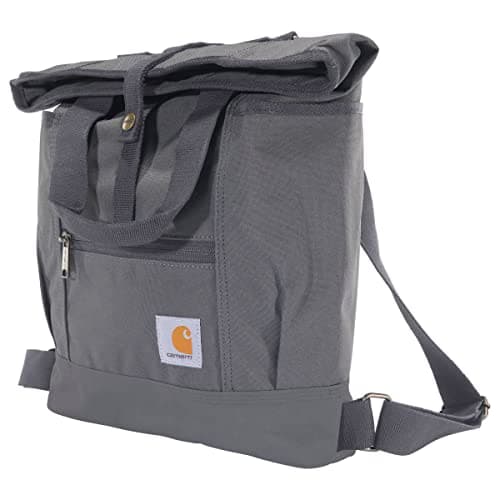 Carhartt Convertible Backpack Tote, Durable Tote Bag with Adjustable Backpack Straps and Laptop Sleeve, Gray - Image 1
