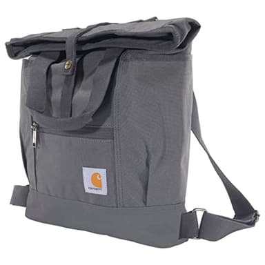 Carhartt Convertible Backpack Tote, Durable Tote Bag with Adjustable Backpack Straps and Laptop Sleeve, Gray - Image 1