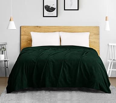 Utopia Bedding Forest Green 100% Cotton Blanket [King Size - 90x108 Inch] 350GSM Lightweight, Soft and Breathable Thermal Blanket for All Seasons - Image 10