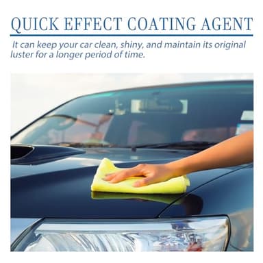 Car Coating Spray, Quick Effect Coating Agent for Car, Quickly Coat Car Wax, Car Scratch Wax Polish Spray Waterless Wash, Easy to Use (1set) - Image 6