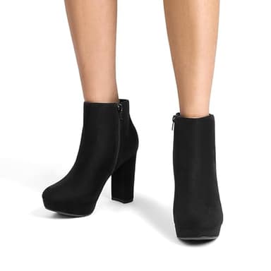 DREAM PAIRS Women's Stomp Ankle Boot, Black, 5.5 UK - Image 7