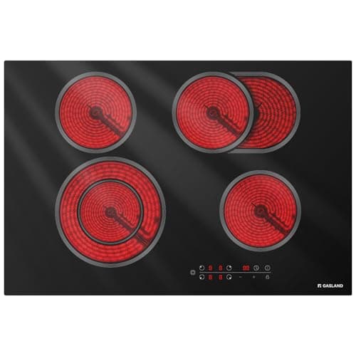 GASLAND Electric Cooktop 30 Inch, 6600W Radiant Glass Stove Top CH77BF Drop-in 4 Cooking Zones Ceramic Cooktop with 9 Power Levels, Sensor Touch Control, Child Safety Lock, 240V, 1-99 Minute Timer - Image 1