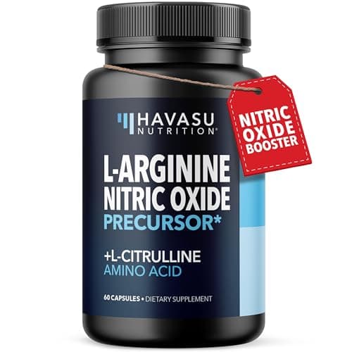 L-Arginine Capsules with L-Citrulline - Nitric Oxide Supplement - L Arginine and L Citrulline Blend - 60 Count - Vegan, Non-GMO Capsules for Performance, Endurance and Muscle Support - 1 Month Supply - Image 1