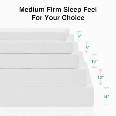 Novilla 6 Inch Queen Size Mattress, Queen Memory Foam Mattress with Cooling Foam & Breathable Comfort Layer, Removable Cover, Pressure Relief Mattresses in a Box for Cool Touch & Support - Image 8