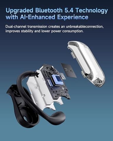 MAIJOFO AI Translation Earbuds Real Time, 144 Language Translator Earbuds OWS 4-in-1 Translation Headphones, Fit iOS and Android, Ideal for Travel Business Learning（Matte Black） - Image 7