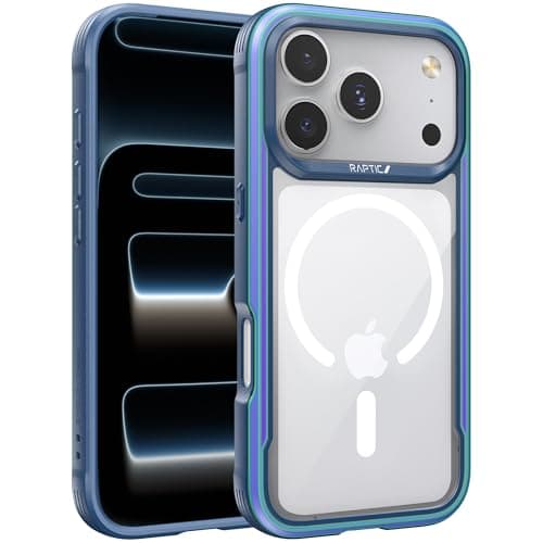 RAPTIC Shield for iPhone 17 Pro Max Case, Compatible with MagSafe, [23FT Mil-Grade Drop Protection], Durable Anodized Shockproof Aluminum Frame Slim for 17 Pro Max Case, Iridescent - Image 1