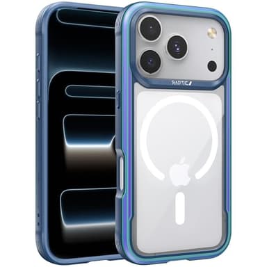 RAPTIC Shield for iPhone 17 Pro Max Case, Compatible with MagSafe, [23FT Mil-Grade Drop Protection], Durable Anodized Shockproof Aluminum Frame Slim for 17 Pro Max Case, Iridescent - Image 1