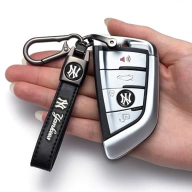 Kaleduo Baseball Fans Car Keychain Keyring, Leather Car Key Chain Compatible with New York Yankees Baseball Fans,Delicate Gifts for Men Women, NY Yankees - Image 7