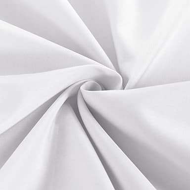 Obstal 4 Pack White Tablecloth Fitted Table Clothes for 6 Foot Rectangle Tables - Water Resistant Washable Fabric Polyester Rectangle Table Cover for Outdoor/Indoor Uses?72L x 30W x 30H Inches, White? - Image 7