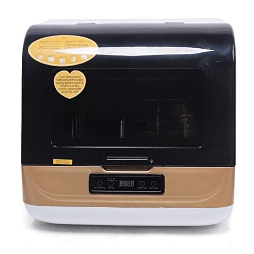 JLYNOWPT Countertop Dishwasher Portable Counter Dishwasher with 3 Washing Programs Small Dish Washer with Removable Filter and Air-Cooled Drying for Apartments, Dorms and Rvs - Image 1