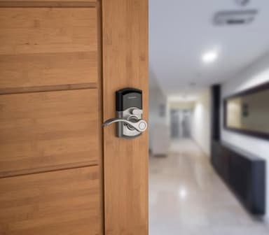 Kwikset SmartCode 955 Pembroke Light Commercial 10-Button Keypad Electronic Lever, Featuring Convenient Keyless Entry, 3-Year Batter Life and High Traffic Durability Satin Nickel - Image 5
