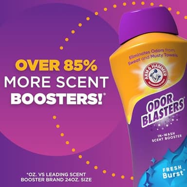 ARM & HAMMER Odor Blasters In-Wash Scent Booster, Laundry Scent Booster Fresh Burst Scent, 45 Oz - Image 4