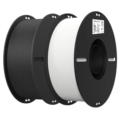 Creality 2kg Black & White PLA 1.75mm Filament Bundle for 3D Printing with No-Tangling Strong Bonding and Overhang Performance, Accuracy +/- 0.02mm - Image 1