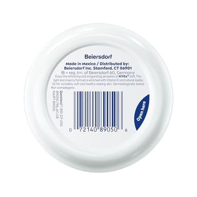 NIVEA Soft Refreshingly Soft Moisturizing Cream for Face, Body and Hands, Lightweight, Non-Greasy, 48-Hour Body Moisturizer with Jojoba Oil and Vitamin E, 6.8 Oz Jar, Pack of 3 - Image 14