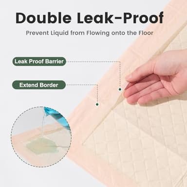 Gardner Pet Disposable Puppy Pads XL, 28"x34" Super Absorbent & Leak-Proof Full Edge-Wrapping Dog Training Pads, Extra Thick Potty Pads, 50 Count - Image 2