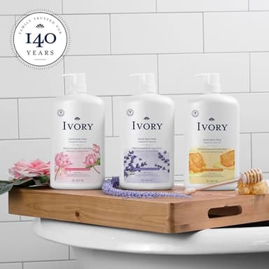 Ivory Body Wash, Designed for the Whole Family, Gentle Formula, Free of Dyes Heavy Perfumes Parabens Phthalates & Silicones, Water Lily Scent, 35 oz - Image 6