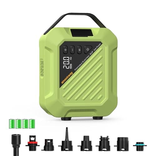 Rechargeable 20PSI SUP Pump The Jungle -Quick Portable SUP Air Pump,Electric Paddle Board Pump for Inflatable Paddle Boards, Boats, Inflators