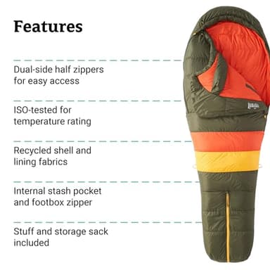 Marmot Men's Never Winter 30° Sleeping Bag, 650 Fill Down for Camping & Backpacking, Long - Image 5