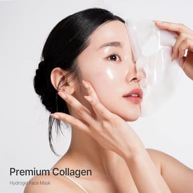 Collagen Hydrogel AntiWrinkle Deep Face Mask 15 EA Ultimate Hydration, Improves Skin Texture, Affordable Luxury, Glowing Skin, Reduces Fine Lines & Wrinkles, Made in Korea OHMYPURE (15, Deep Collagen) - Image 2