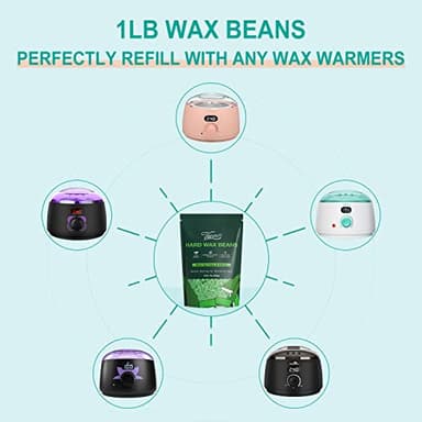 VENNCO Hard Wax Beads, 1lb Wax Beans For Coarse Hair Removal Sensitive Skin With Pure Aloe Vera, For Face Eyebrow Leg Bikini Brazilian Waxing, Perfect For Full Body & All Hair Types At Home - Image 8