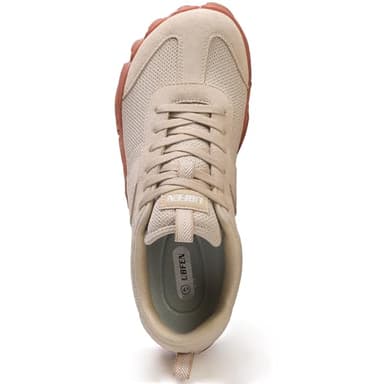 UBFEN Sneakers Barefoot Shoes for Womens Mens Minimalist Trail Running Hiking Comfortable Walking Light Brown Size US 6 Women/4 Men - Image 2