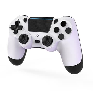 MOVONE Wireless Controller for PS4,Dual Vibration Game Joystick/Motion Sensing/Touchpad/Speaker/3.5mm Headphone,Compatible with PS4/Slim/Pro Console/PC(white+black) - Image 1